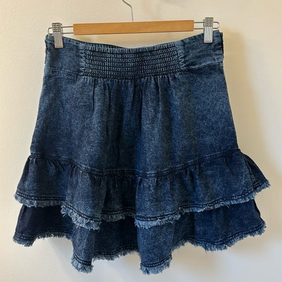 NWT!  ANTHROPOLOGIE skirt with ruffles, Sz S. - Picture 3 of 9